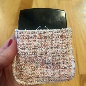 Tweed Chanel Pouch for eyeshadow